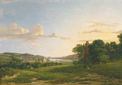 منظر لـ Cessford وقرية Caverton ، Roxboroughshire في المسافة ، 1813 بواسطة باتريك ناسميث